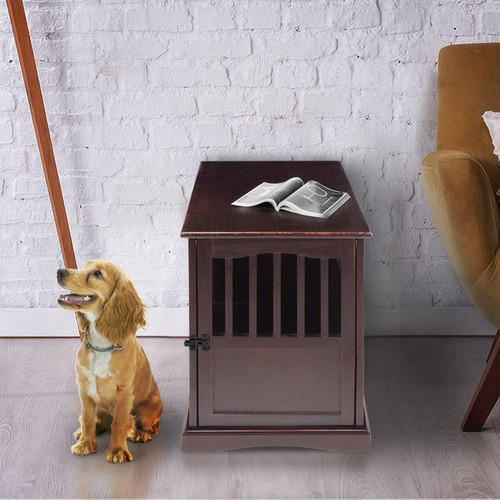 Dog kennel crate end table - kennel,