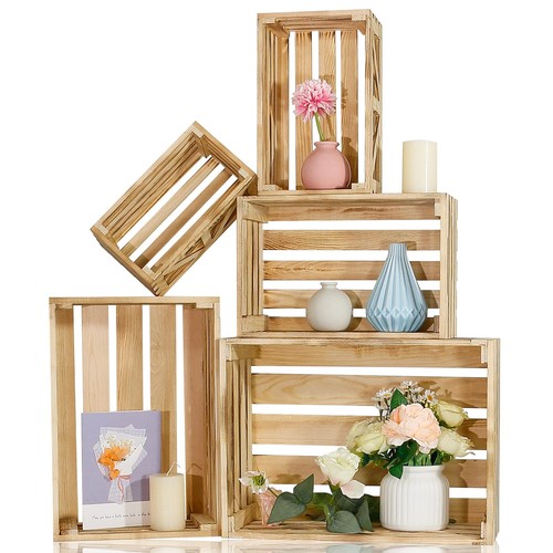 Wooden crates for display - wooden, and