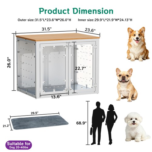 Dog crate furniture 32 - dog,