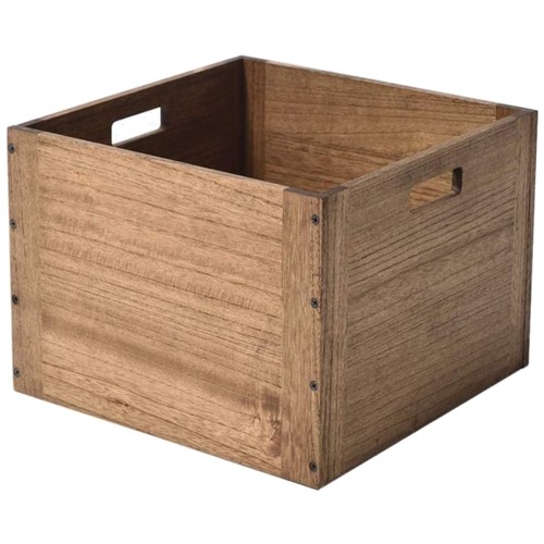 Stackable wood crate with - stackable,