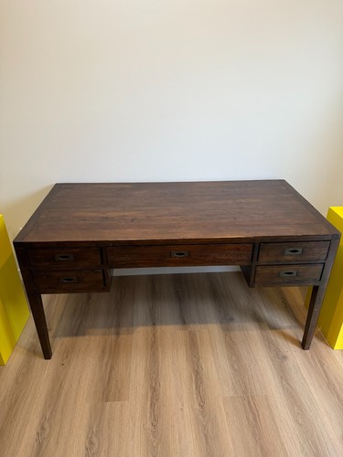 Morris chocolate brown desk - brown,