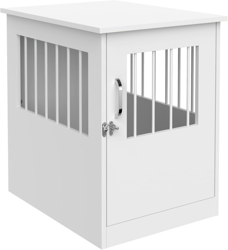 Pet crate end table furniture - end,